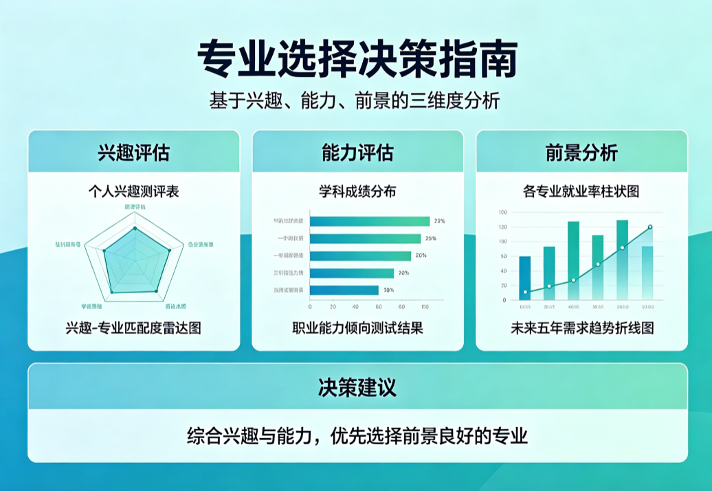 大学专业选择决策图